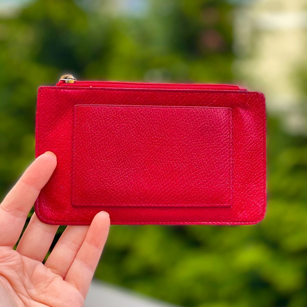 Hermès Red Leather Coin Purse